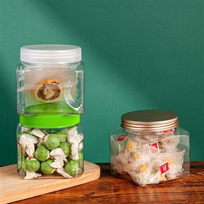 צנצנות פלסטיק שקופות לשימוש חוזר