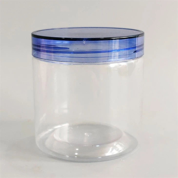 Plastic Jars With Blue Lids
