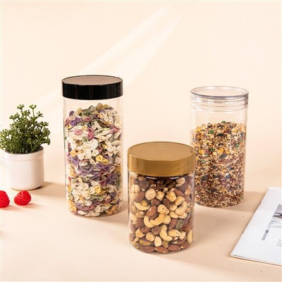 1000 מ"ל צנצנות פלסטיק עם מכסים